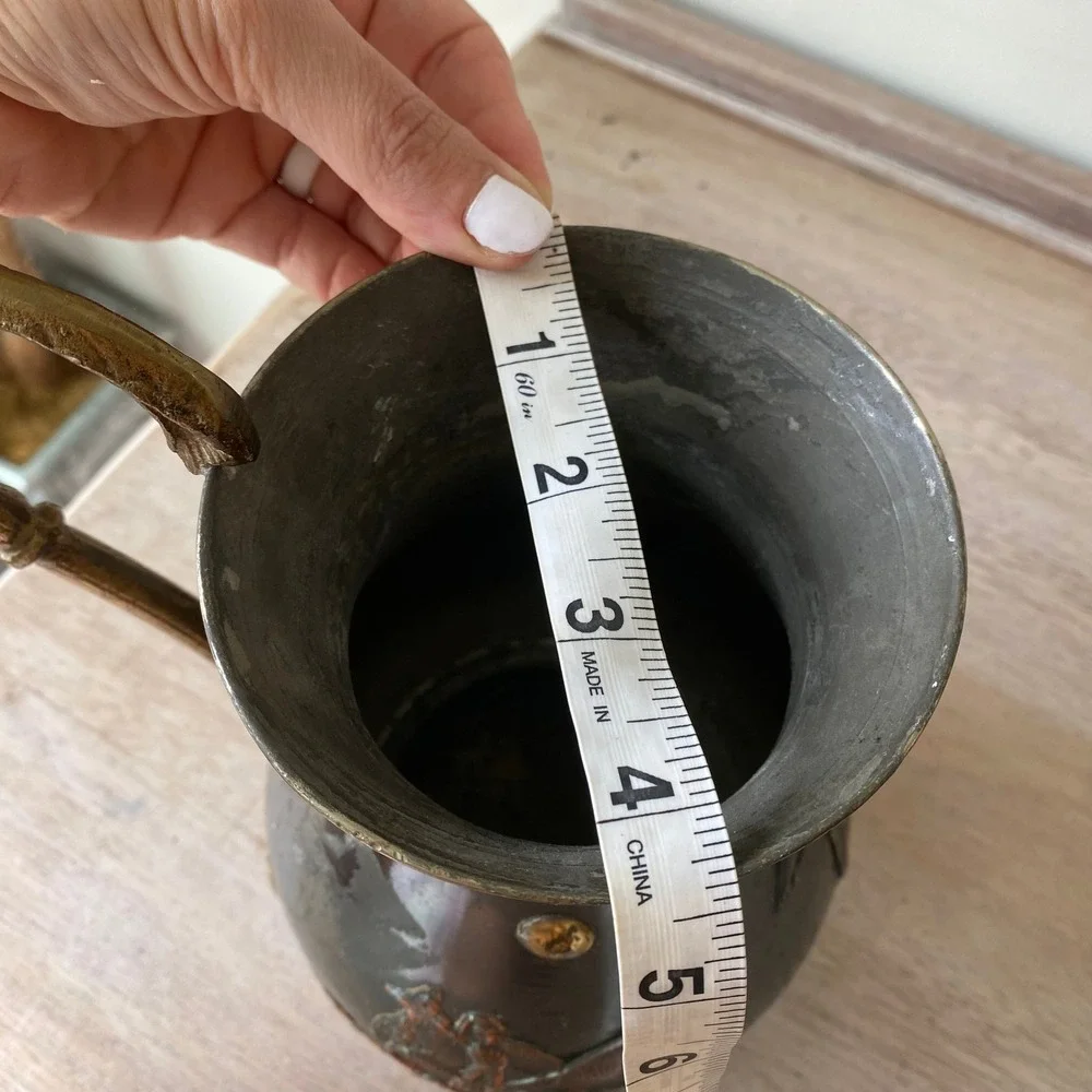 Antique Medieval Greek Solid Copper/Brass Water Pitcher